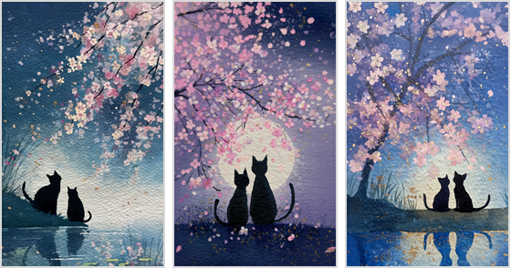 花明かりのなかで